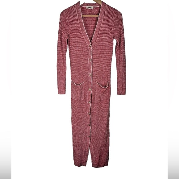 L’Agence Galena Cardigan In Red And White Striped Retail $498 Preppy Old Money - Picture 3 of 15